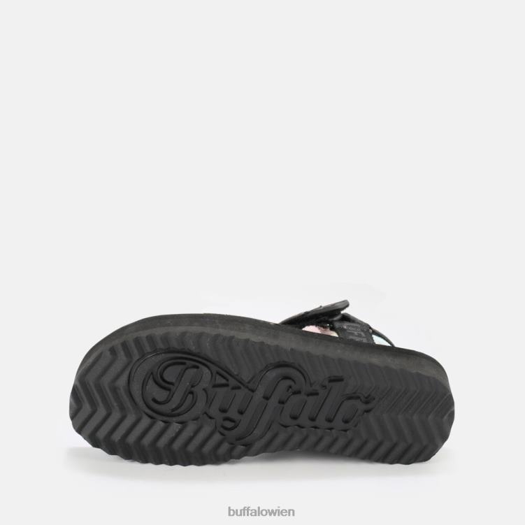 bei Buffalo Sage Track Plateausandalen vegan schwarz/mehrfarbig 0FX48741 |Sandalen
