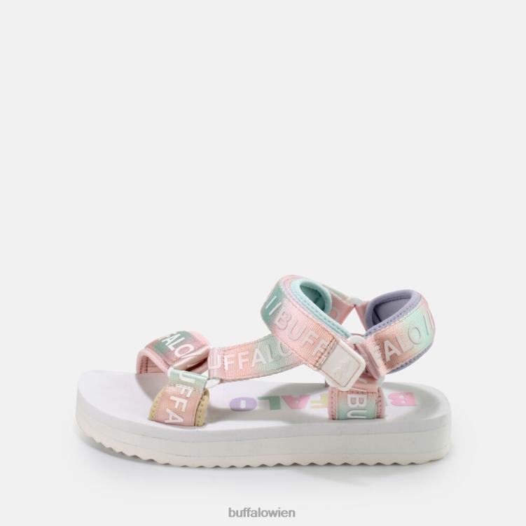 bei Buffalo Sage Track Plateausandalen vegan weiß/mehrfarbig 0FX48852 |Sandalen