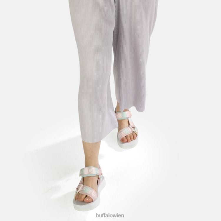bei Buffalo Sage Track Plateausandalen vegan weiß/mehrfarbig 0FX48852 |Sandalen