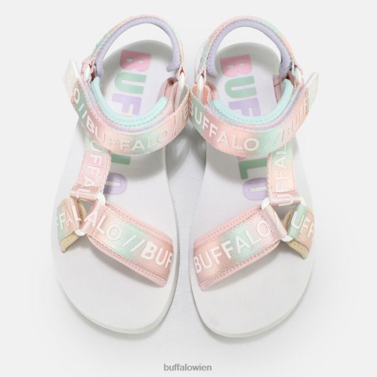 bei Buffalo Sage Track Plateausandalen vegan weiß/mehrfarbig 0FX48852 |Sandalen