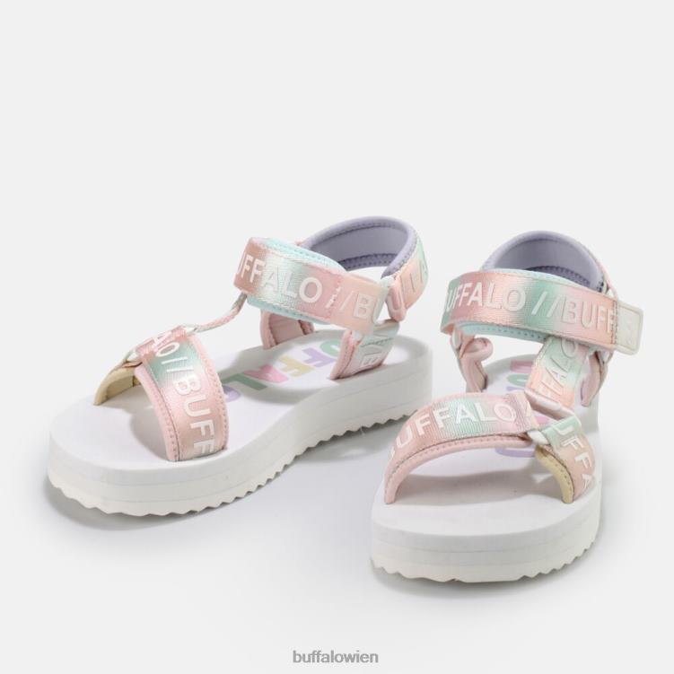bei Buffalo Sage Track Plateausandalen vegan weiß/mehrfarbig 0FX48852 |Sandalen