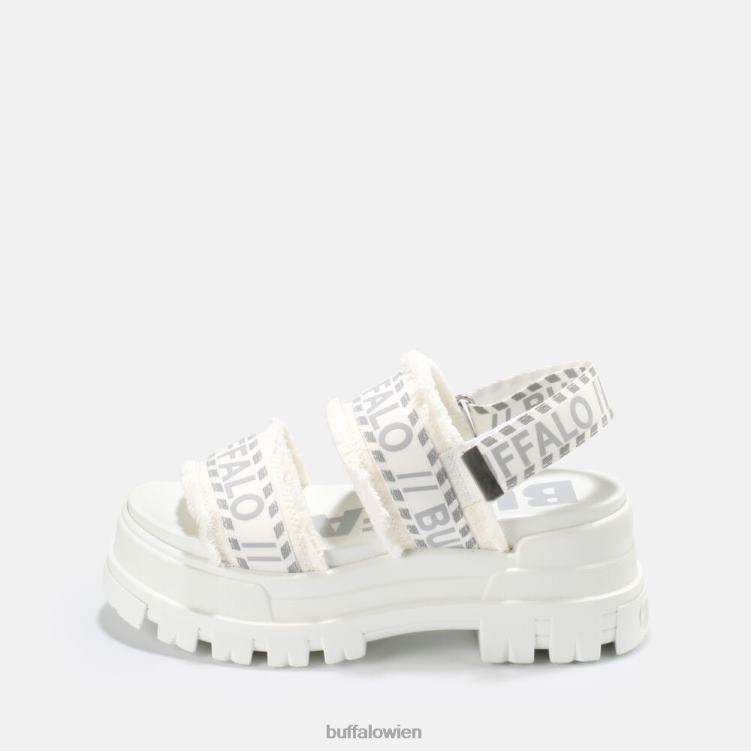 bei Buffalo aspha str Plateausandale vegan Weiss 0FX48258 |Sandalen