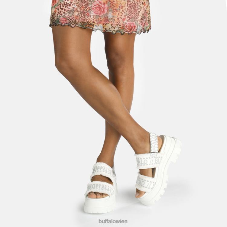 bei Buffalo aspha str Plateausandale vegan Weiss 0FX48258 |Sandalen