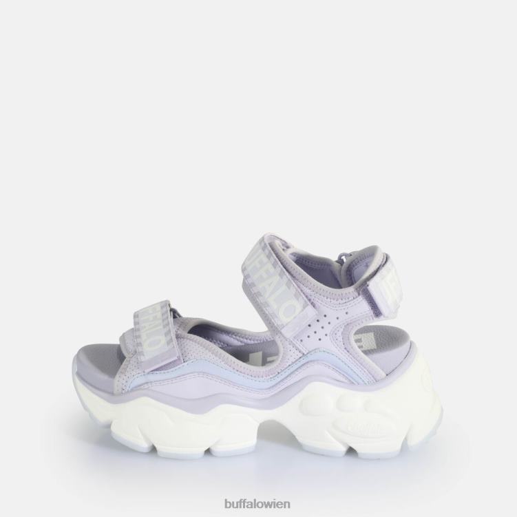 bei Buffalo binäre 0 Plateausandalen vegan Lavendel 0FX48147 |Sandalen