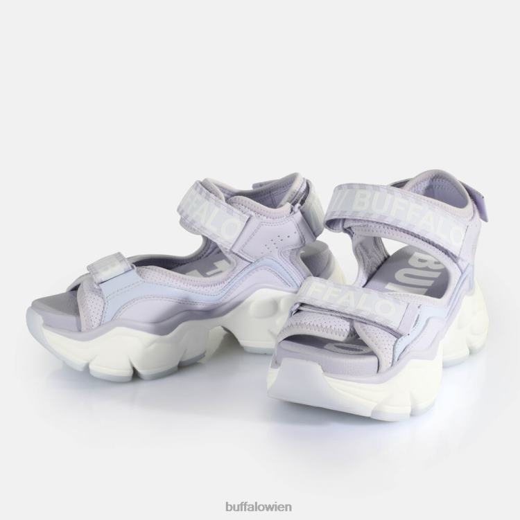 bei Buffalo binäre 0 Plateausandalen vegan Lavendel 0FX48147 |Sandalen