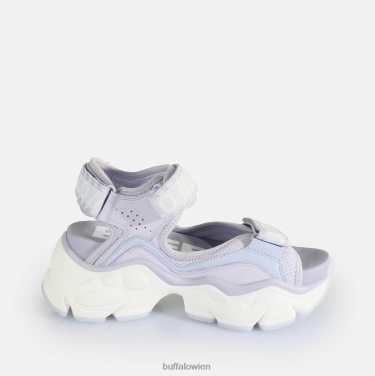 bei Buffalo binäre 0 Plateausandalen vegan Lavendel 0FX48147 |Sandalen