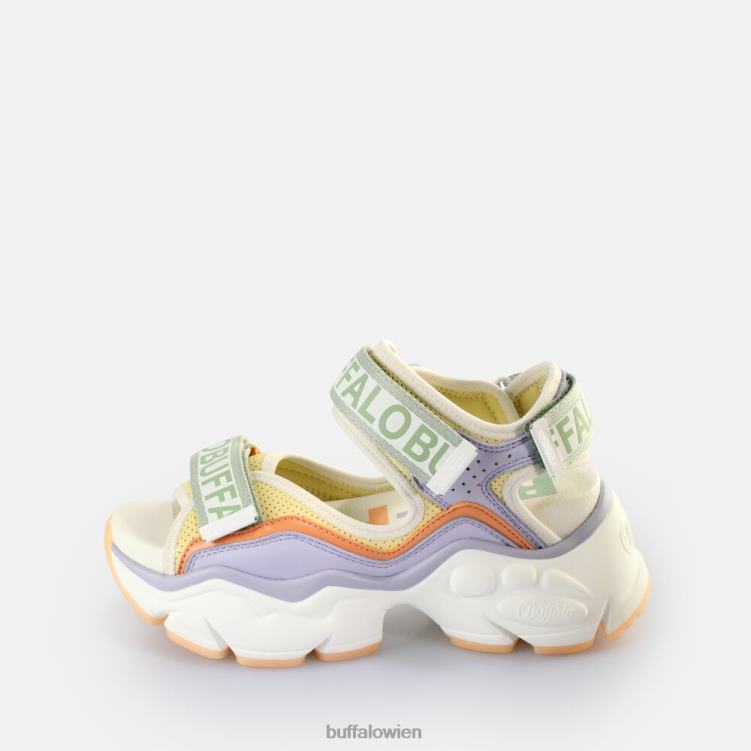 bei Buffalo binäre 0 Plateausandalen vegan Lavendel multi 0FX48150 |Sandalen