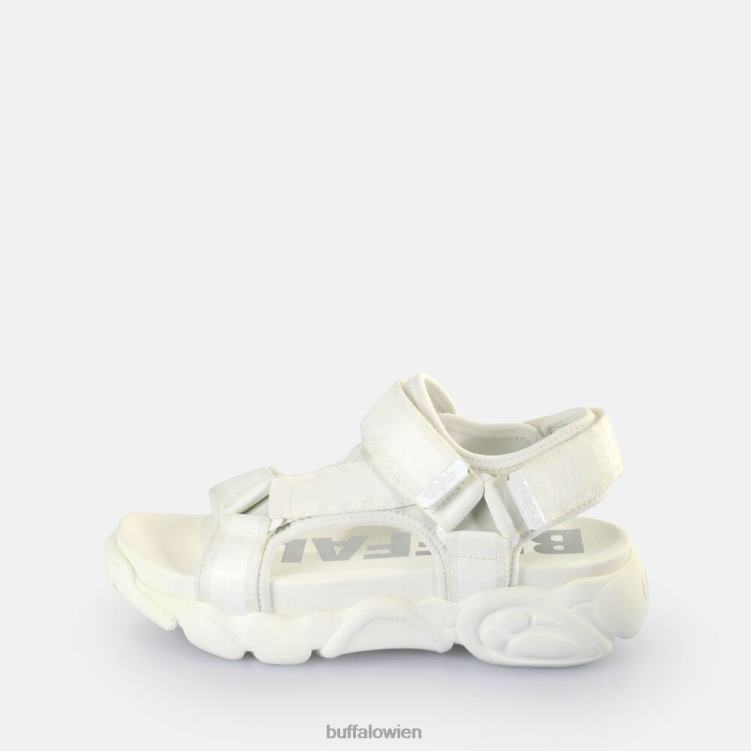 bei Buffalo cld tec Plateausandalen vegan Weiss 0FX48557 |Sandalen