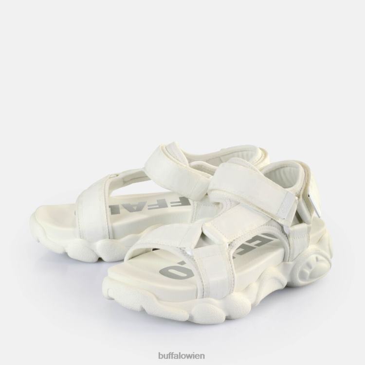 bei Buffalo cld tec Plateausandalen vegan Weiss 0FX48557 |Sandalen
