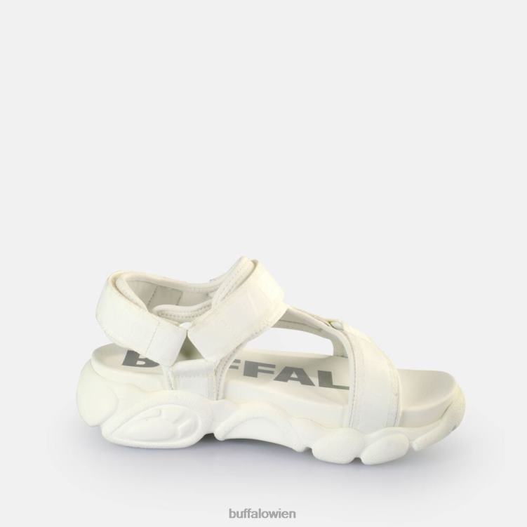 bei Buffalo cld tec Plateausandalen vegan Weiss 0FX48557 |Sandalen