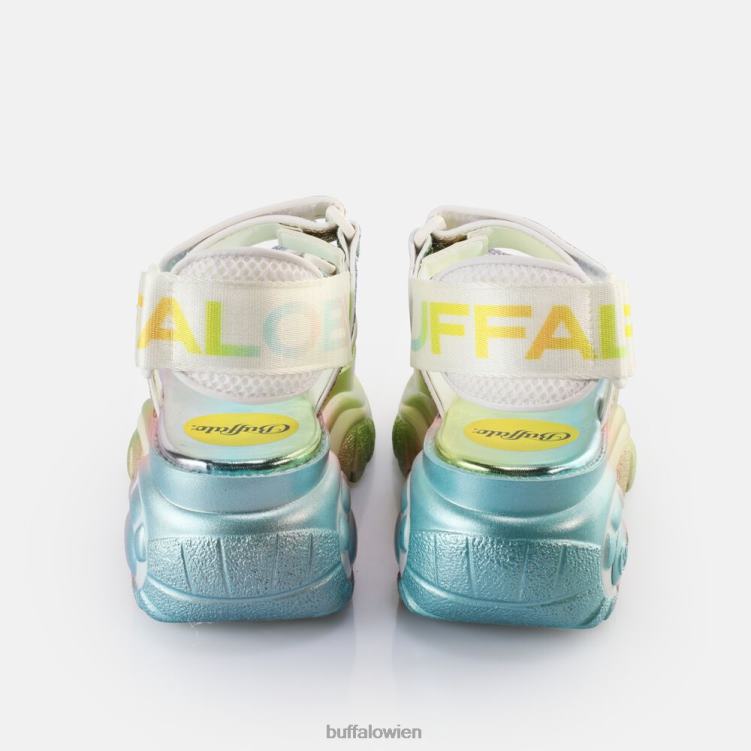 bei Buffalo klassische ts snd Plateausandalen vegan Regenbogen 0FX48645 |Sandalen