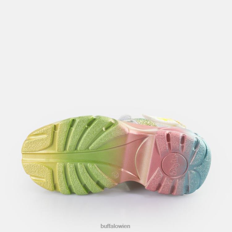 bei Buffalo klassische ts snd Plateausandalen vegan Regenbogen 0FX48645 |Sandalen