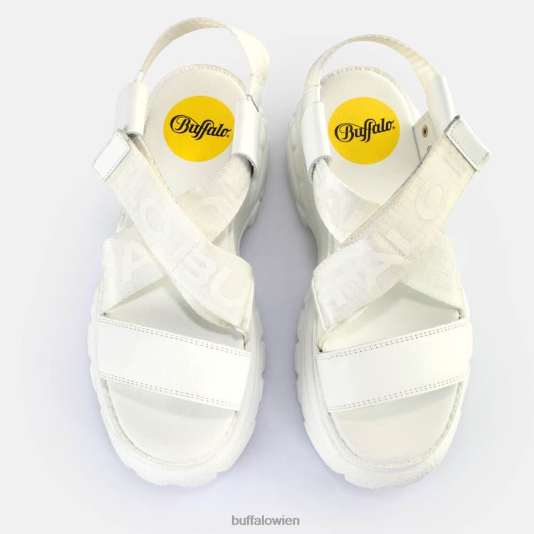 bei Buffalo klassische und Plateausandalen Weiss 0FX48497 |Sandalen