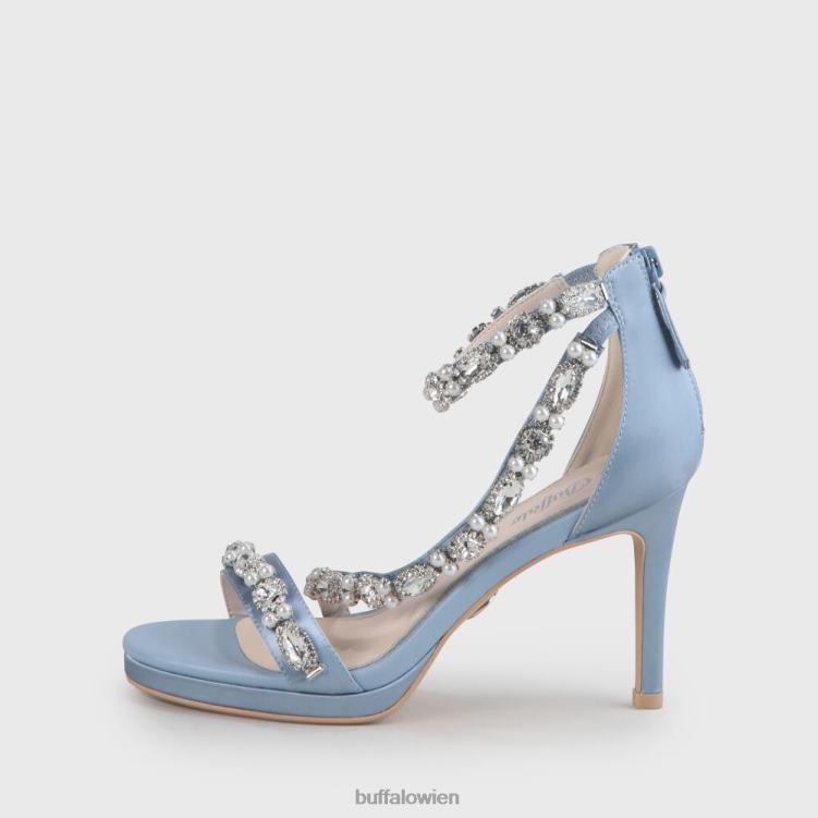 bei Buffalo Anna-Sandale mit Knöchelriemen hellblau 0FX48776 |Sandalen