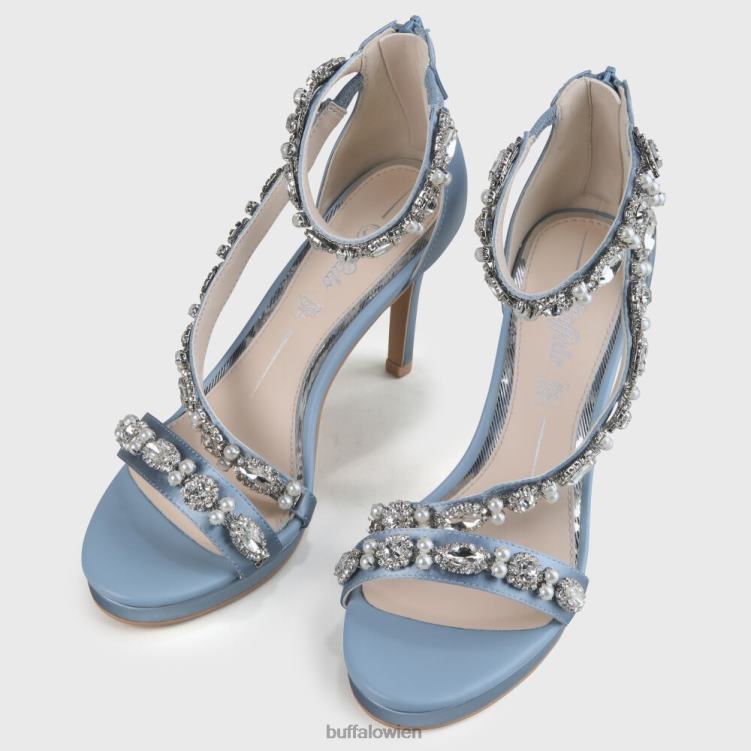 bei Buffalo Anna-Sandale mit Knöchelriemen hellblau 0FX48776 |Sandalen
