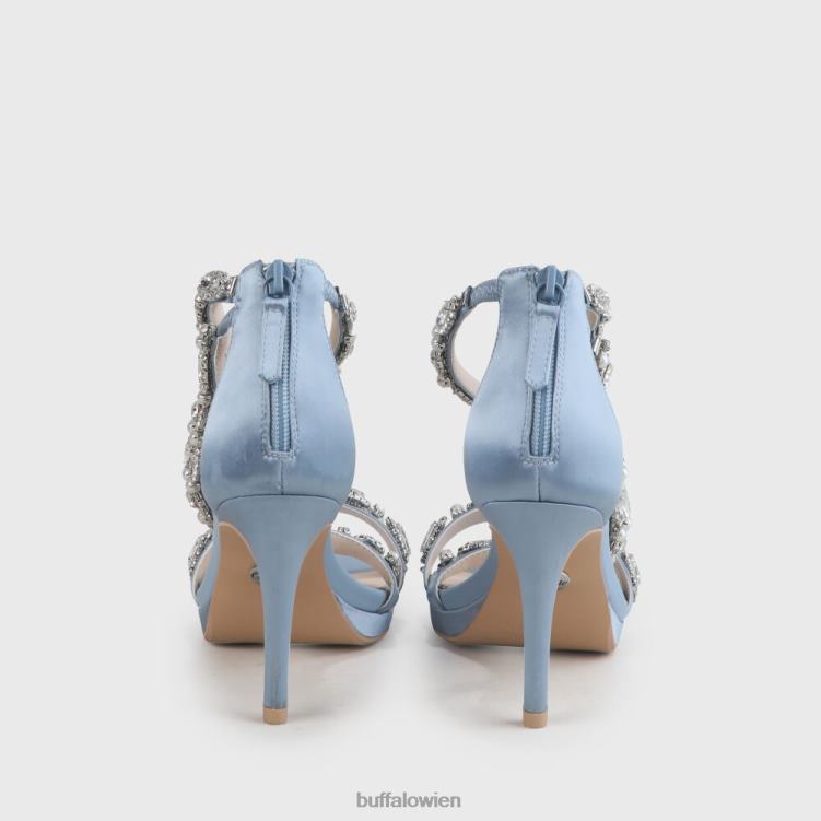 bei Buffalo Anna-Sandale mit Knöchelriemen hellblau 0FX48776 |Sandalen
