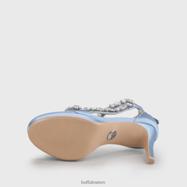 bei Buffalo Anna-Sandale mit Knöchelriemen hellblau 0FX48776 |Sandalen