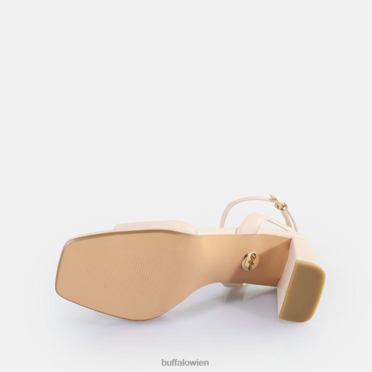 bei Buffalo April ordentliche Sandaletten mit Absatz, vegan Perlmuttrosa 0FX48247 |Sandalen