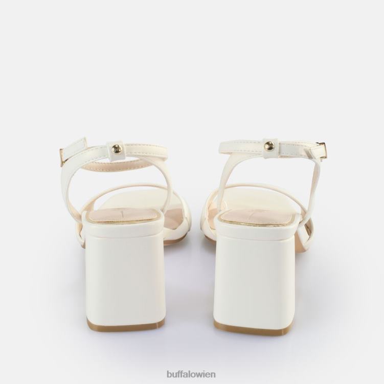 bei Buffalo April ordentliche Sandaletten mit Absatz, vegan Perlweiss 0FX48244 |Sandalen