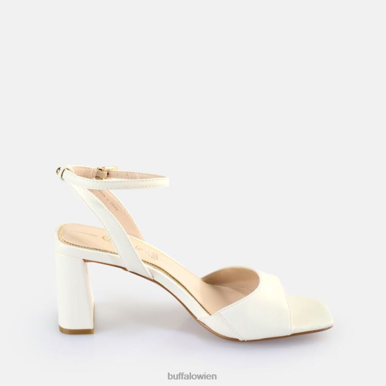 bei Buffalo April ordentliche Sandaletten mit Absatz, vegan Perlweiss 0FX48244 |Sandalen