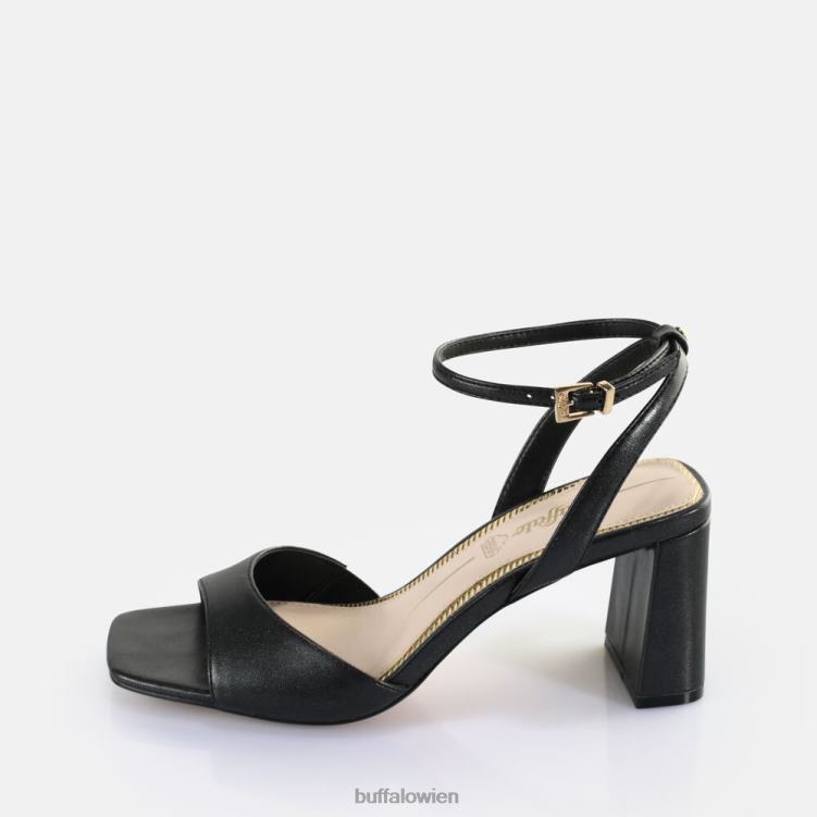 bei Buffalo April ordentliche Sandaletten mit Absatz, vegan perlschwarz 0FX48245 |Sandalen