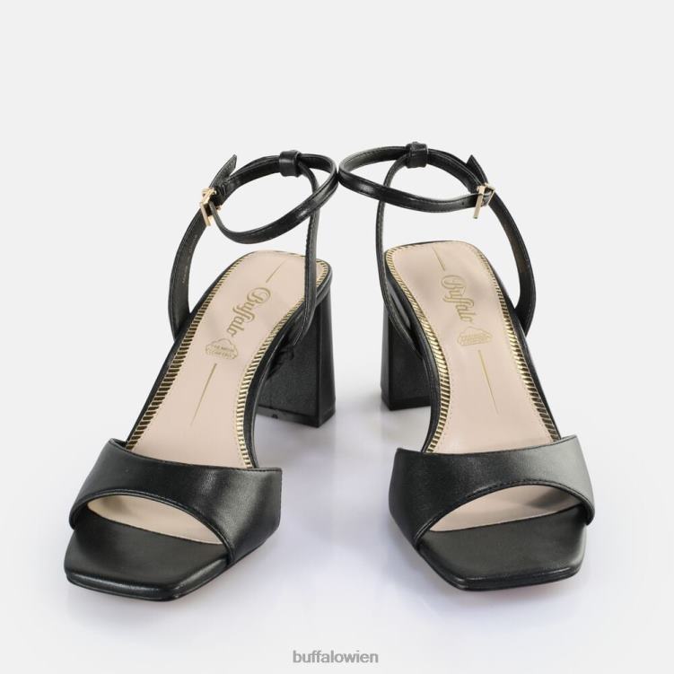bei Buffalo April ordentliche Sandaletten mit Absatz, vegan perlschwarz 0FX48245 |Sandalen