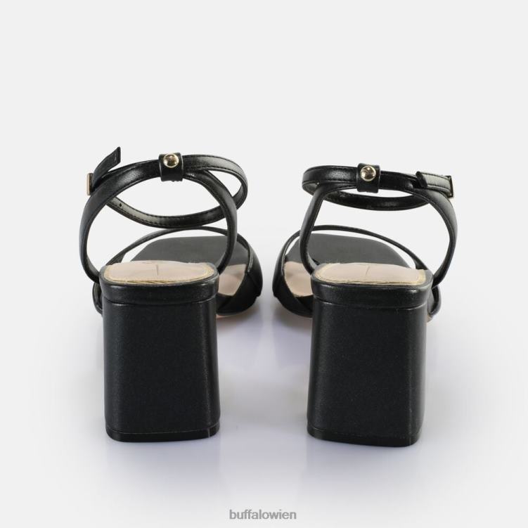 bei Buffalo April ordentliche Sandaletten mit Absatz, vegan perlschwarz 0FX48245 |Sandalen