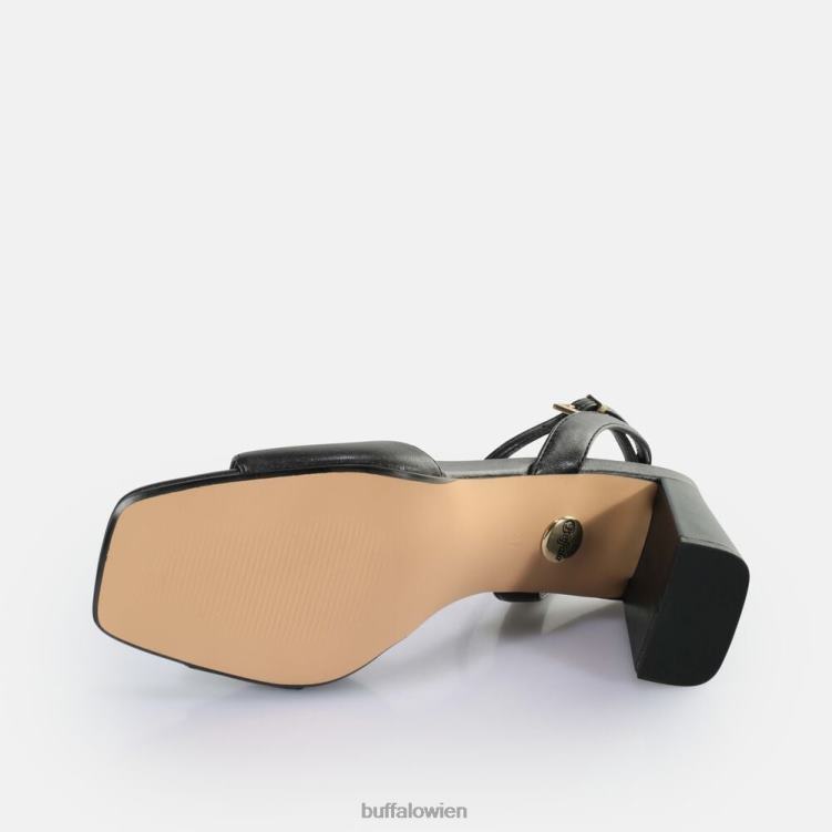 bei Buffalo April ordentliche Sandaletten mit Absatz, vegan perlschwarz 0FX48245 |Sandalen