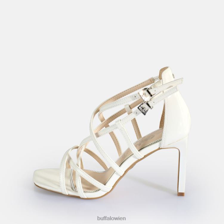 bei Buffalo Blair Cage-Sandalen mit Absatz, vegan Weiss 0FX48282 |Sandalen