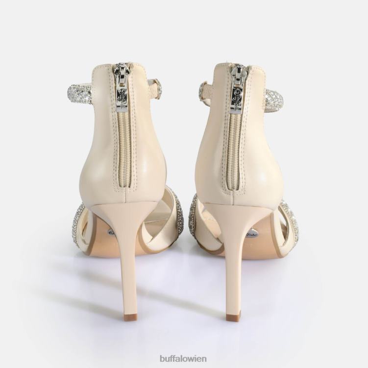 bei Buffalo Blair Spark Sandalen mit Absatz, vegan Creme 0FX48697 |Sandalen