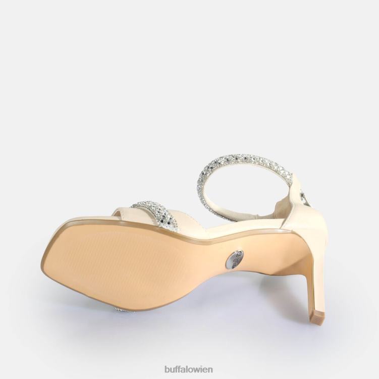 bei Buffalo Blair Spark Sandalen mit Absatz, vegan Creme 0FX48697 |Sandalen