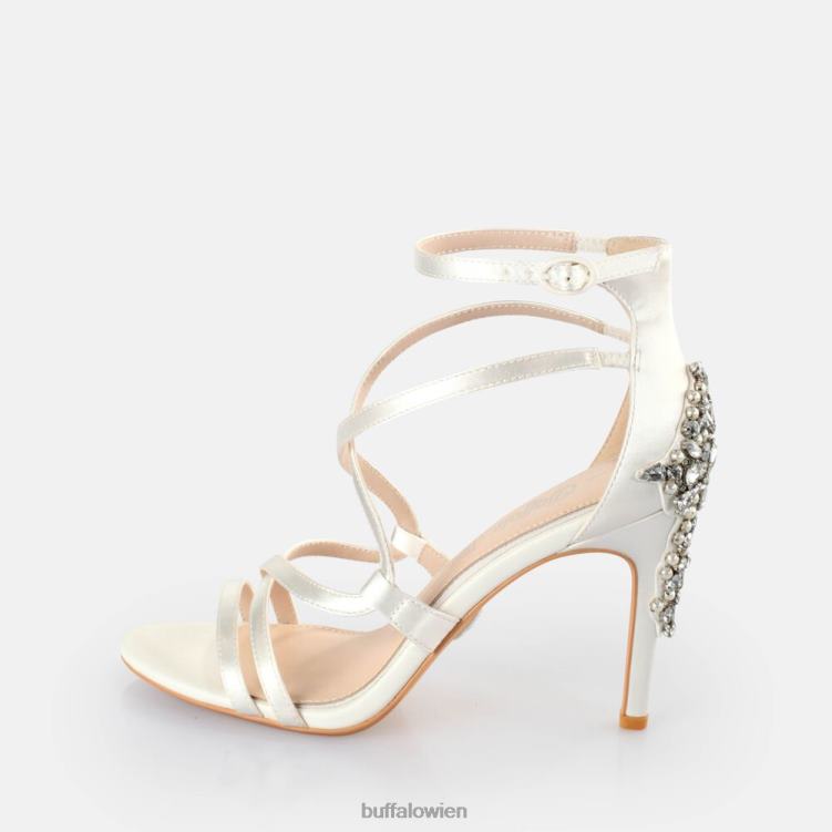 bei Buffalo Claudia-Sandale mit Knöchelriemen Elfenbein 0FX48579 |Sandalen