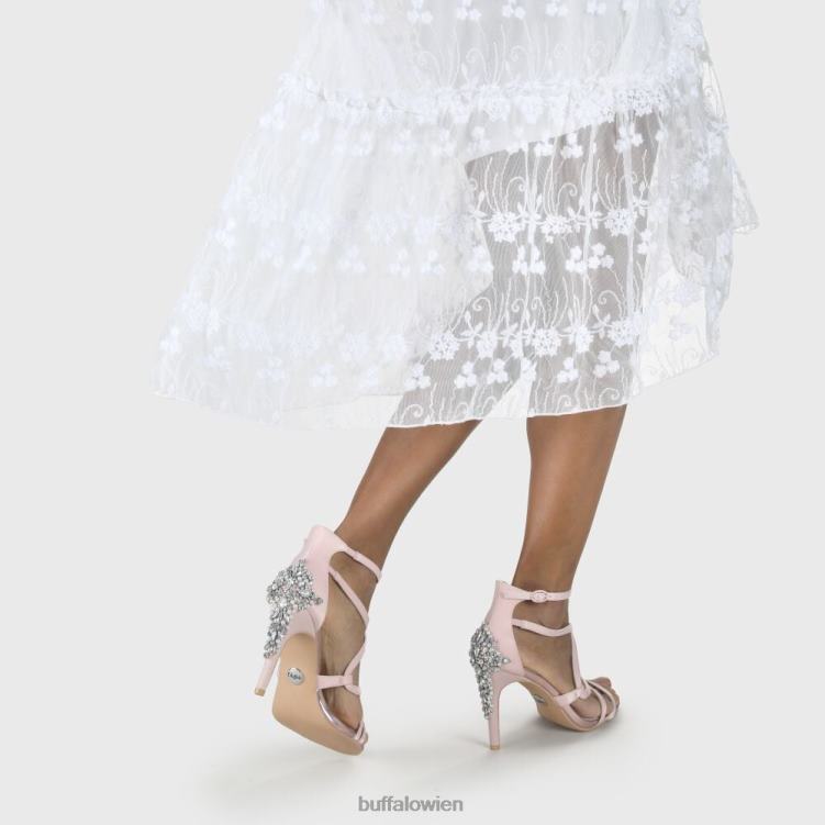 bei Buffalo Claudia-Sandale mit Knöchelriemen Rosa 0FX48338 |Sandalen