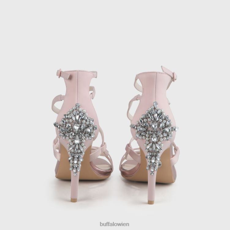 bei Buffalo Claudia-Sandale mit Knöchelriemen Rosa 0FX48338 |Sandalen