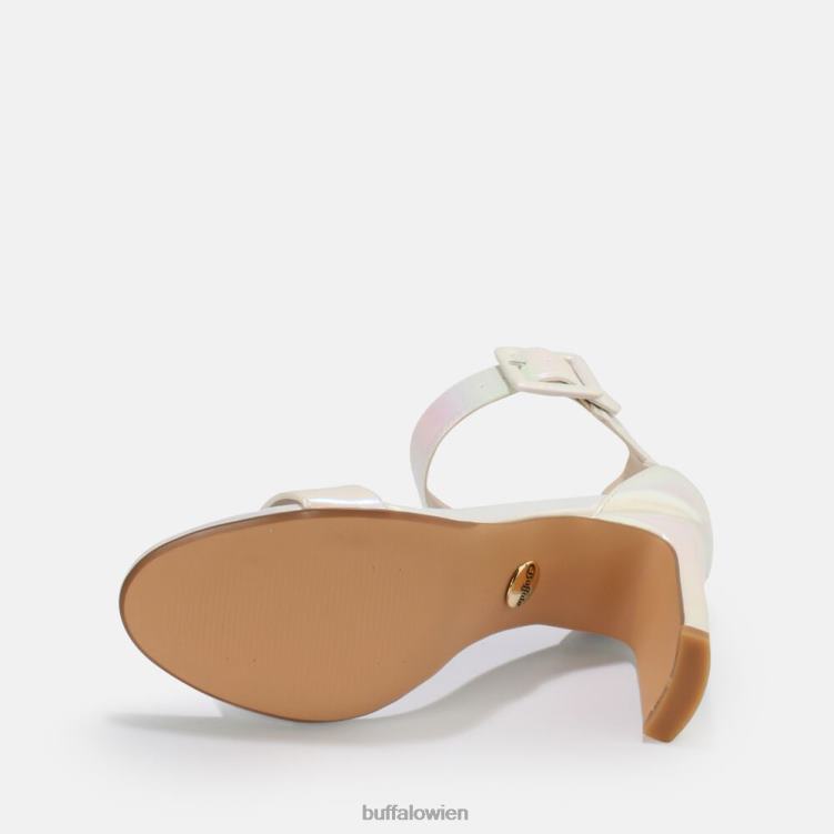 bei Buffalo Jeans-Knöchelsandale vegan Perlweiß 0FX48414 |Sandalen