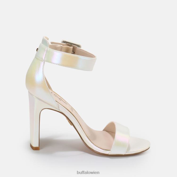 bei Buffalo Jeans-Knöchelsandale vegan Perlweiß 0FX48414 |Sandalen