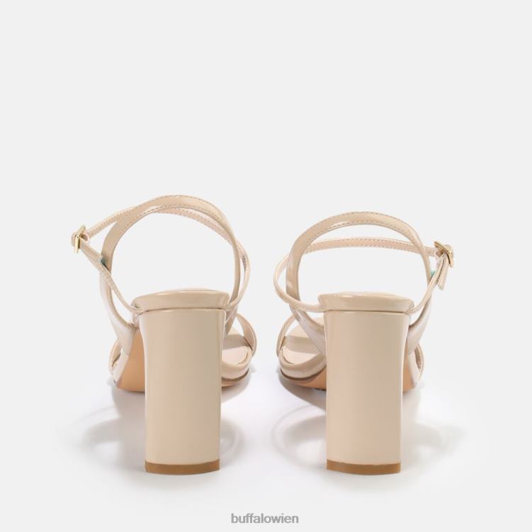 bei Buffalo Jeans-Peeling-Sandale mit hohen Absätzen, vegan Beige 0FX4835 |Sandalen