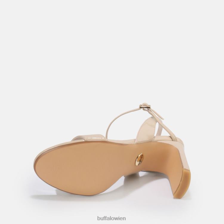 bei Buffalo Jeans-Peeling-Sandale mit hohen Absätzen, vegan Beige 0FX4835 |Sandalen