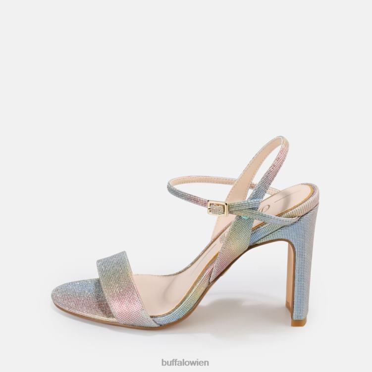 bei Buffalo Jeans-Peeling-Sandale mit hohen Absätzen, vegan mehrfarbig 0FX4837 |Sandalen