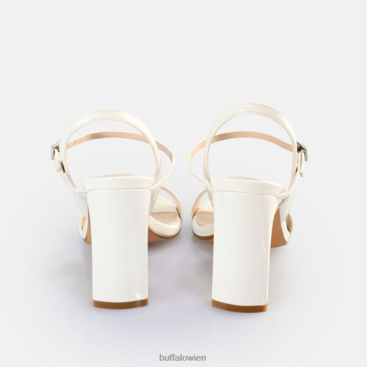 bei Buffalo Jeans-Sandalen mit Absatz, vegan Weiss 0FX4840 |Sandalen