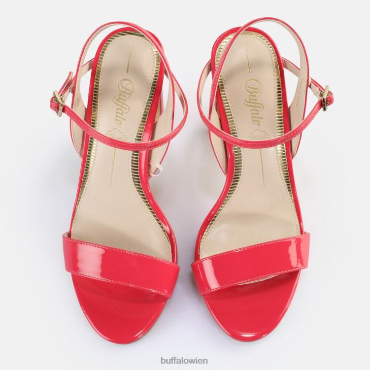 bei Buffalo Jeans-Sandalen mit Absatz, vegan dunkelpink 0FX4841 |Sandalen