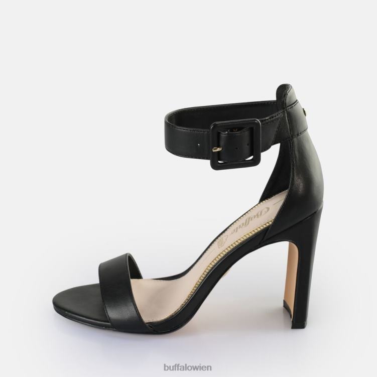bei Buffalo Jeans-Sandalen mit Knöchelabsatz, vegan Schwarz 0FX48413 |Sandalen