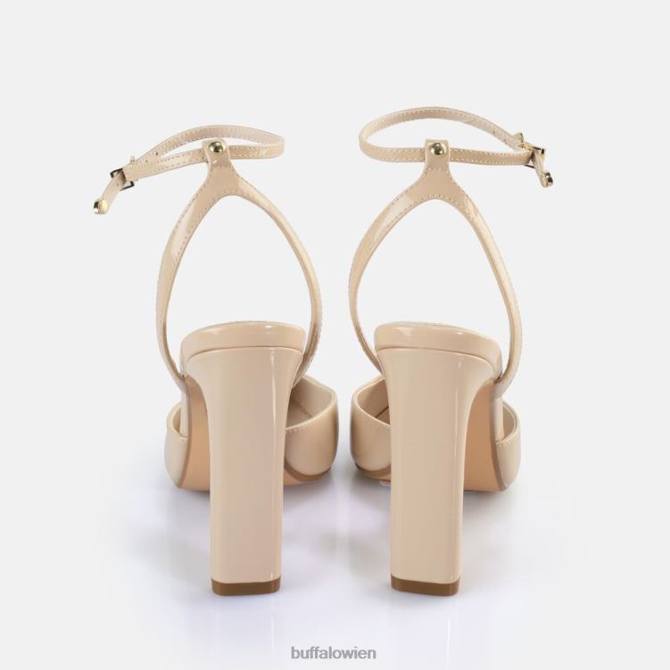 bei Buffalo Jolie Vamp Absatzsandalen vegan Beige 0FX48330 |Sandalen