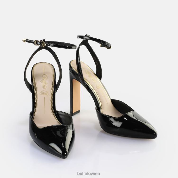 bei Buffalo Jolie Vamp Absatzsandalen vegan Schwarz 0FX48331 |Sandalen