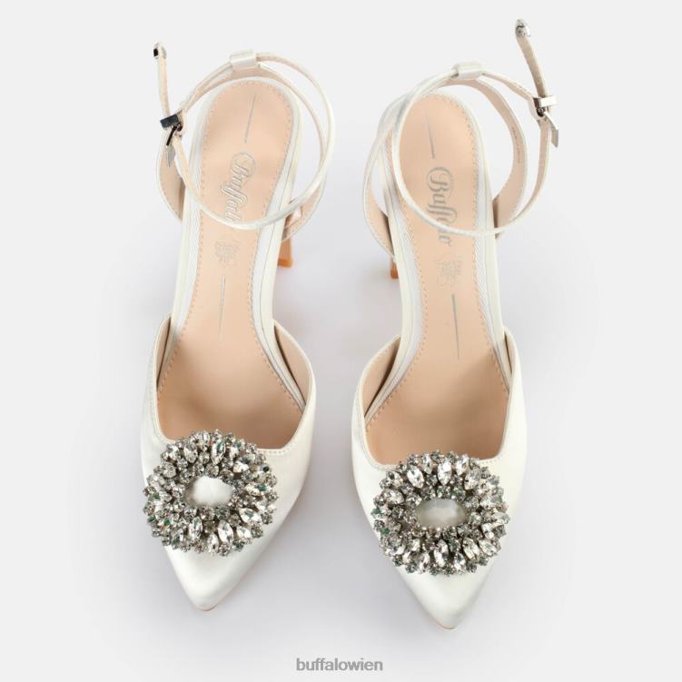bei Buffalo Judy Ice-Sandalen mit Absatz Elfenbein 0FX48551 |Sandalen