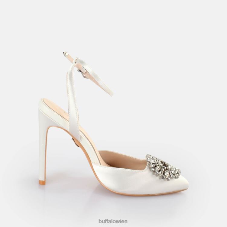 bei Buffalo Judy Ice-Sandalen mit Absatz Elfenbein 0FX48551 |Sandalen