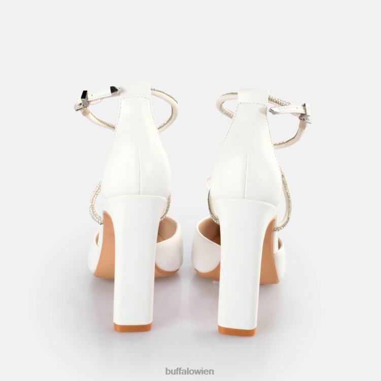 bei Buffalo Judy Shine-Sandalen mit Absatz Weiss 0FX48631 |Sandalen