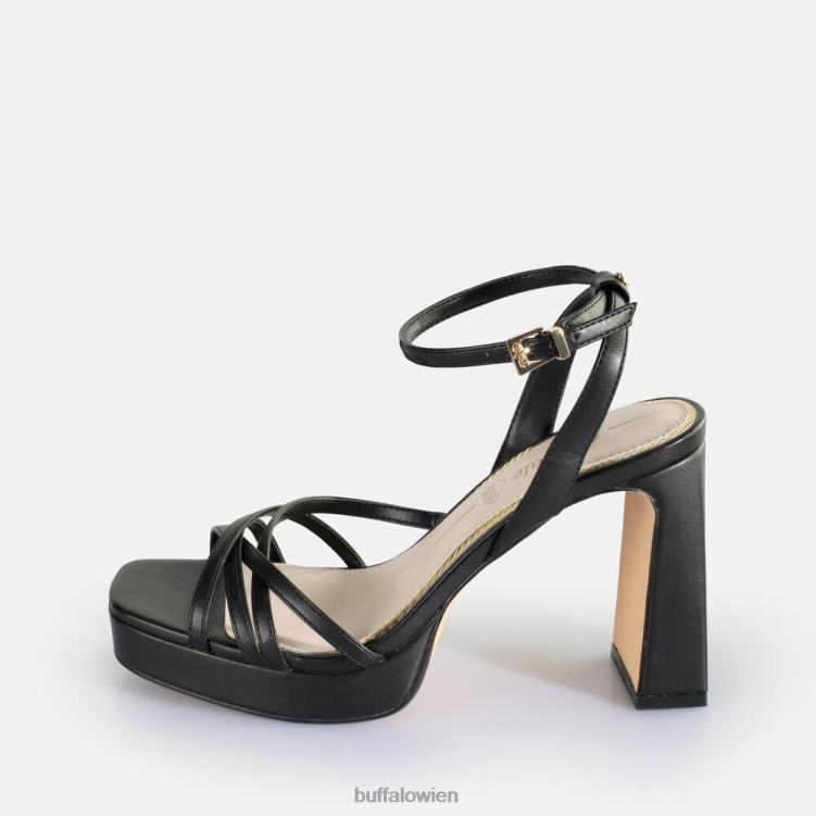 bei Buffalo Kirschkäfig-Sandalen mit Absatz, vegan Schwarz 0FX48311 |Sandalen