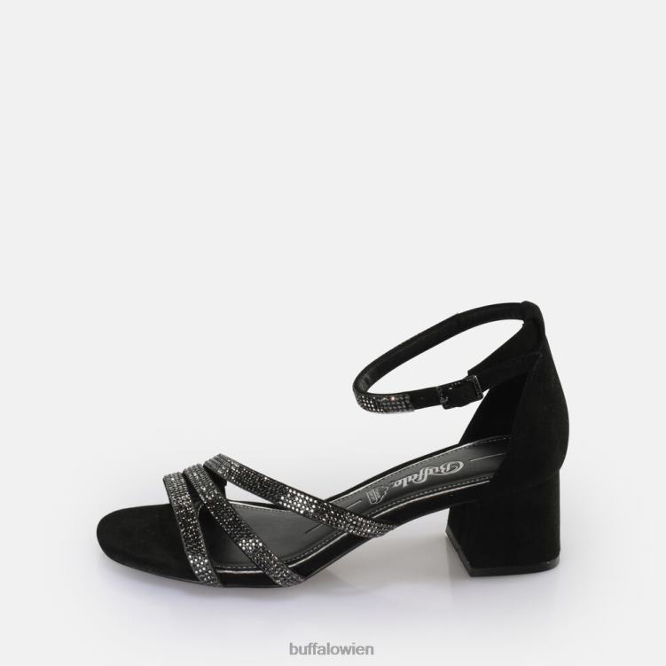 bei Buffalo Lilly Glam Sandale mit Absatz, vegan Schwarz 0FX4826 |Sandalen