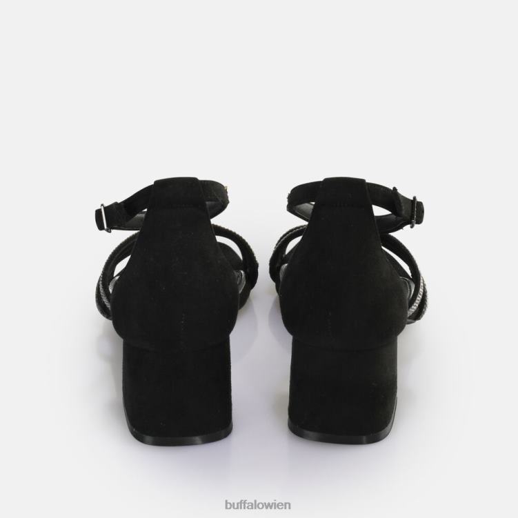 bei Buffalo Lilly Glam Sandale mit Absatz, vegan Schwarz 0FX4826 |Sandalen